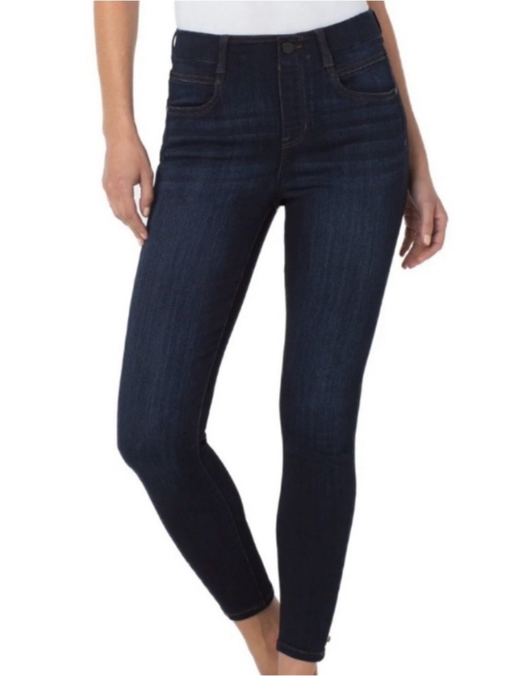 Liverpool High-Rise Skinny Jeans in Dark Indigo